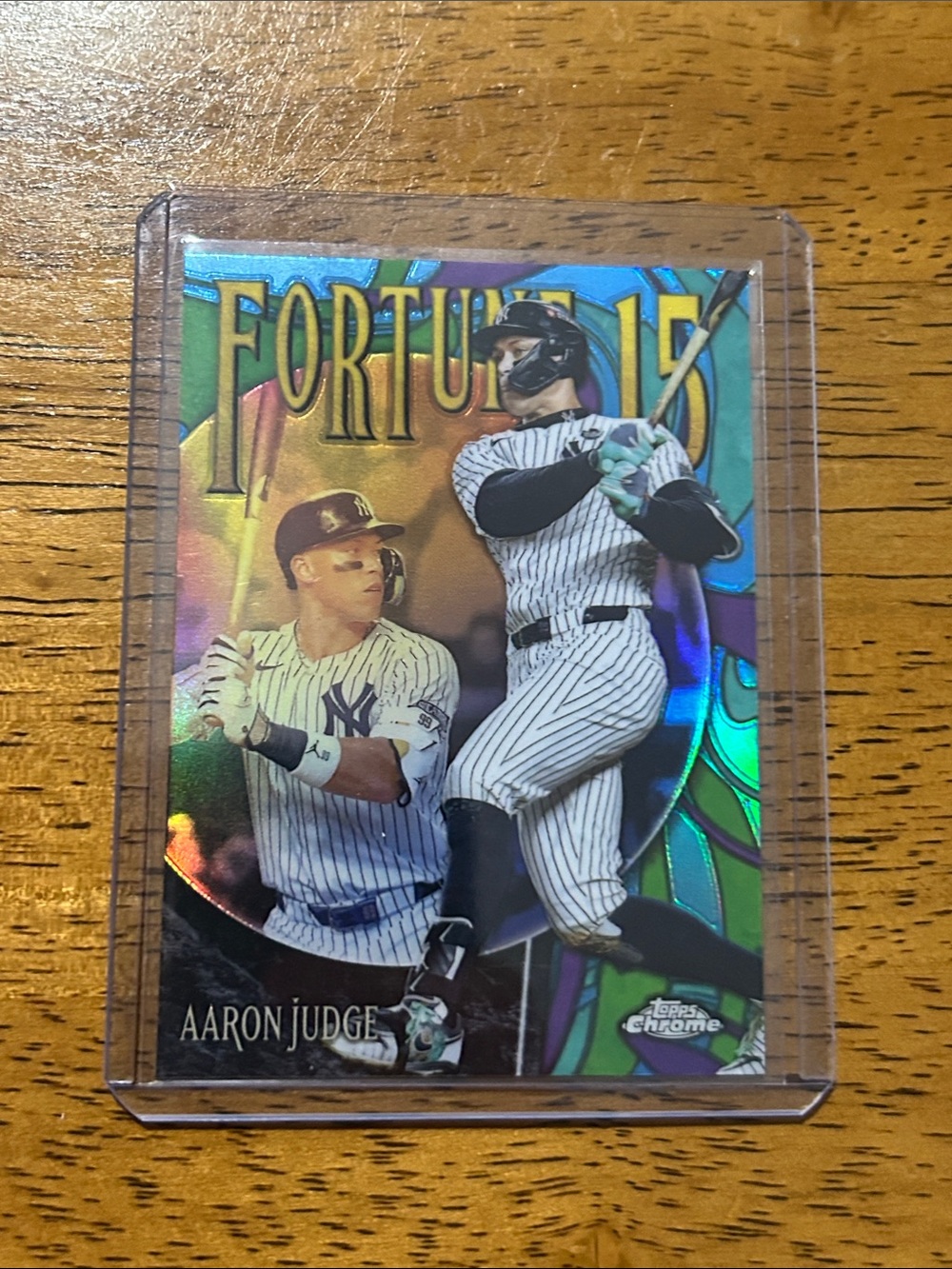 Aaron Judge Fortune 15 Holographic Baseball Card - New York Yankees